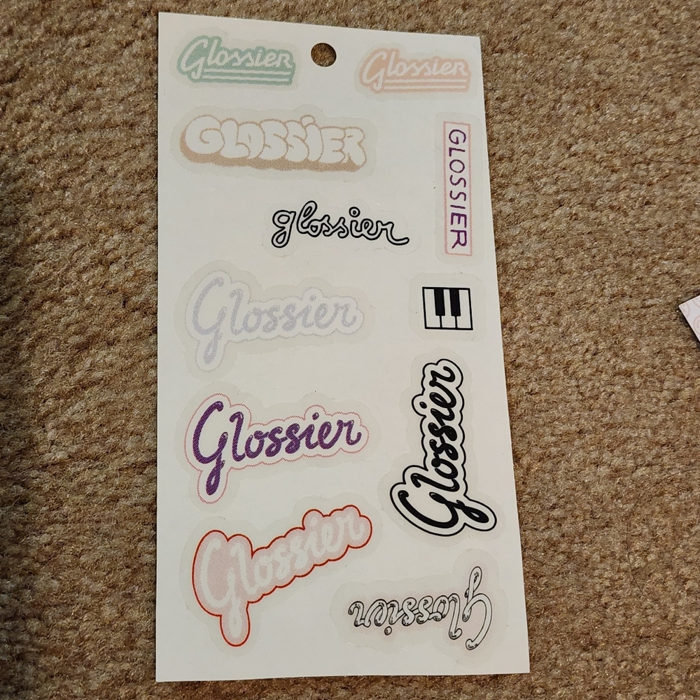 Glossier sticker sheets From 2019-2022 Collector Stationary Journaling